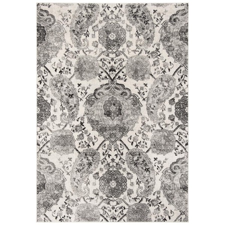 Safavieh 12 x 15 in. Madison Power Loomed Rectangle Area Rug Cream & Silver MAD600D-1215